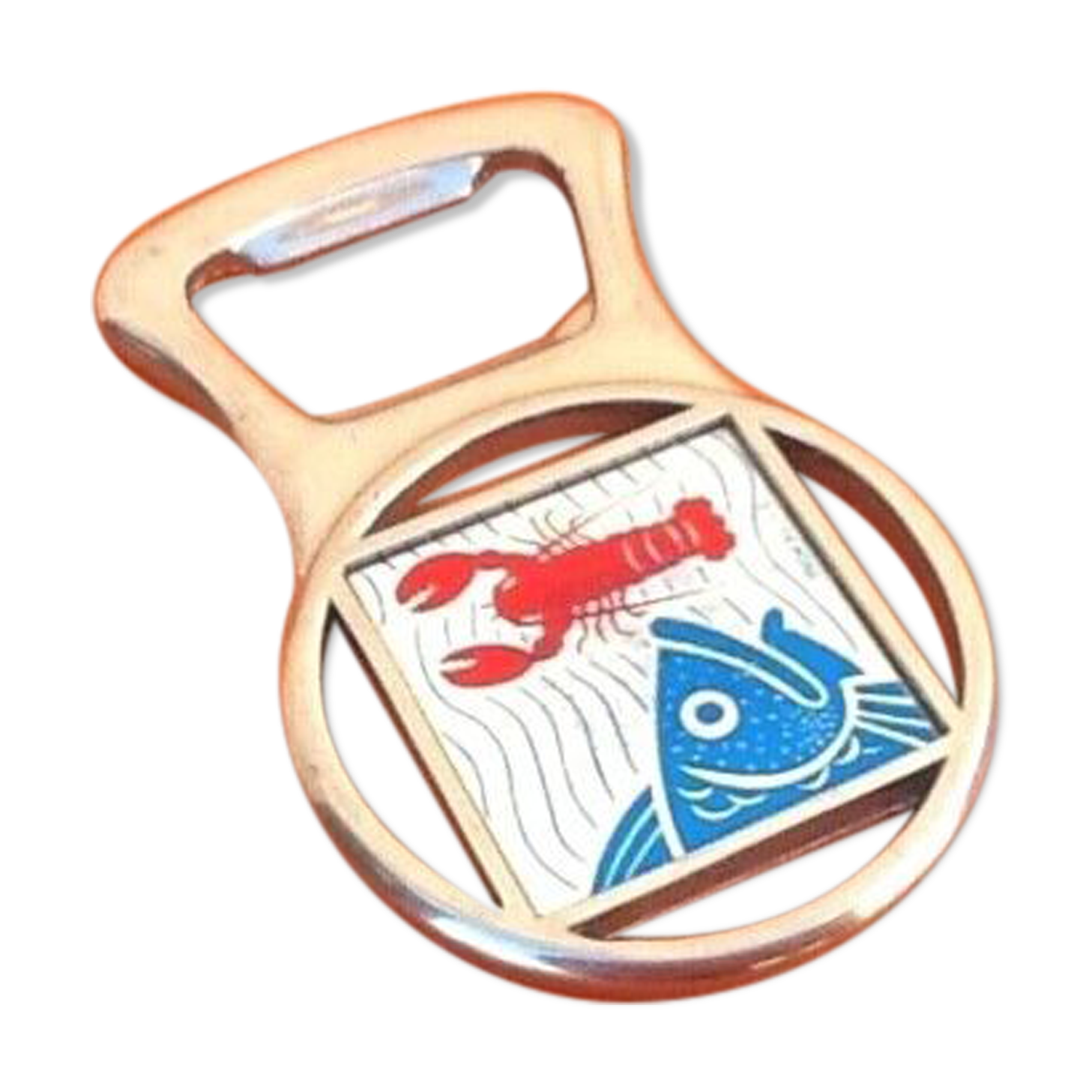 Metal bottle opener Fish & Lobster S.L Deposited