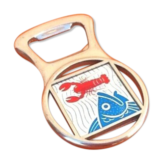 Metal bottle opener Fish & Lobster S.L Deposited