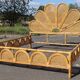 Rattan and bamboo bed Italy 1960