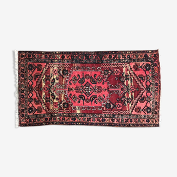 Carpet Persian hamadan's vintage hand 103 x 190 cm