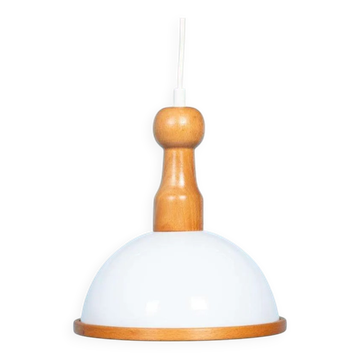 Lampe suspendue champignon bohème années 70