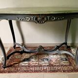 Louis XV style painted carved oak table