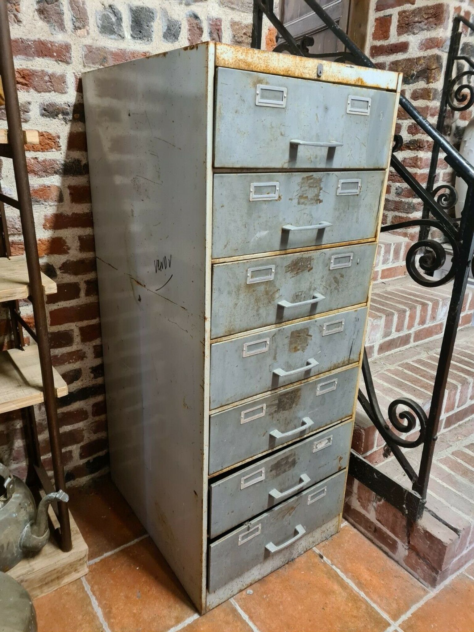 Industrial iron storage furniture