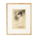 Study of a boy, Etching on paper, 41 x 52 cm