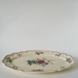 oval dish Digoin Sarreguemines model Agreste, 1960