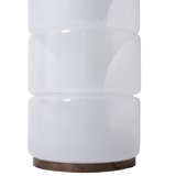 Carlo Nason. "Column" floor lamp in opalescent glass. 1970s/80s.