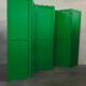Bohemian wooden screen green bottle year 60s