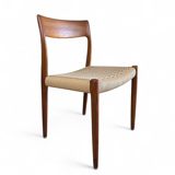 Niels Møller model 77 dining chair teak new papercord
