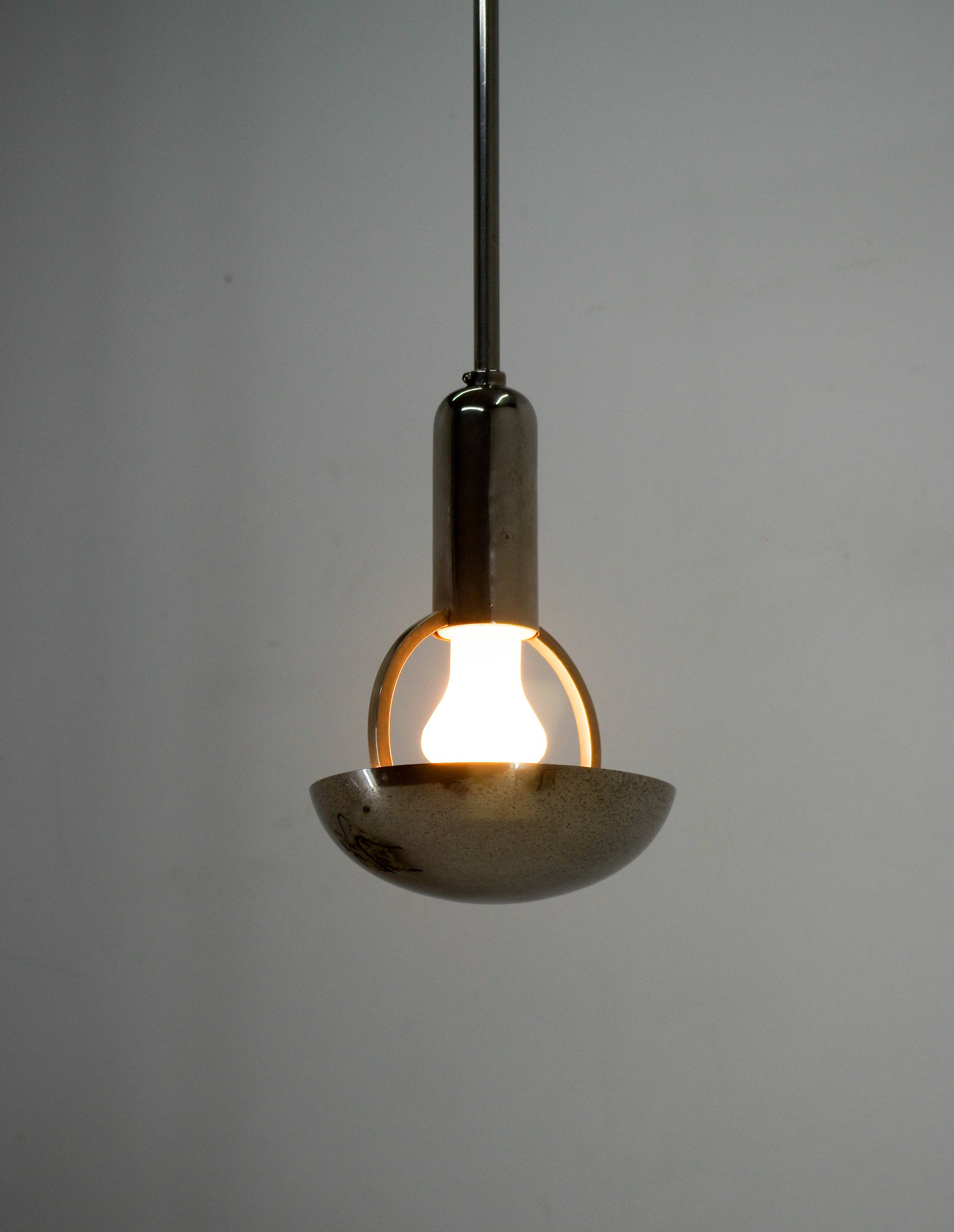 Bauhaus / Functionalist Pendant, 1930s, Restored