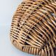 Vintage wall basket in rattan