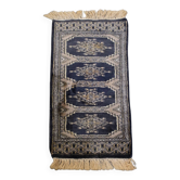 Tapis de couloir bleu et beige