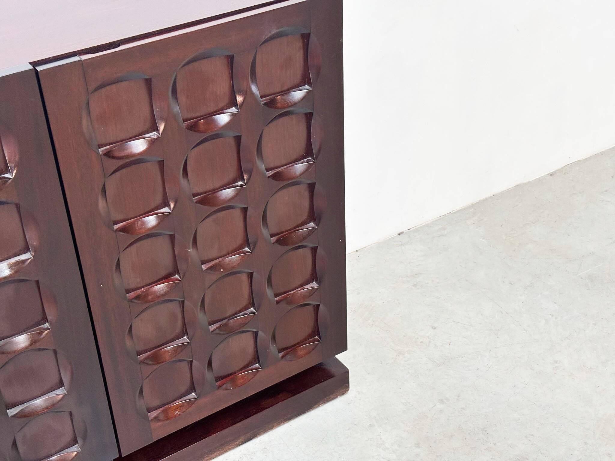 Belgian brutalist sideboard by Defour