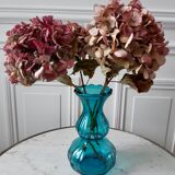 Vase bleu turquoise années 70