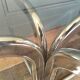 Glass and chrome coffee table 1970
