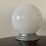 Ceiling lamp, art deco opaline globe