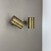 set of 2 minimalist Brass hole pattern "downlight" wall Light Spots, Italy