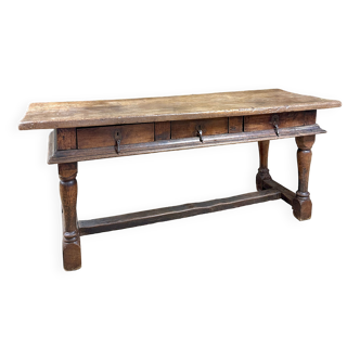Oak Table, Haute Epoque, 17th Century