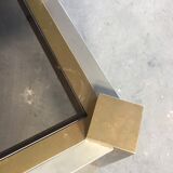 Table laiton et acier brossé 1970