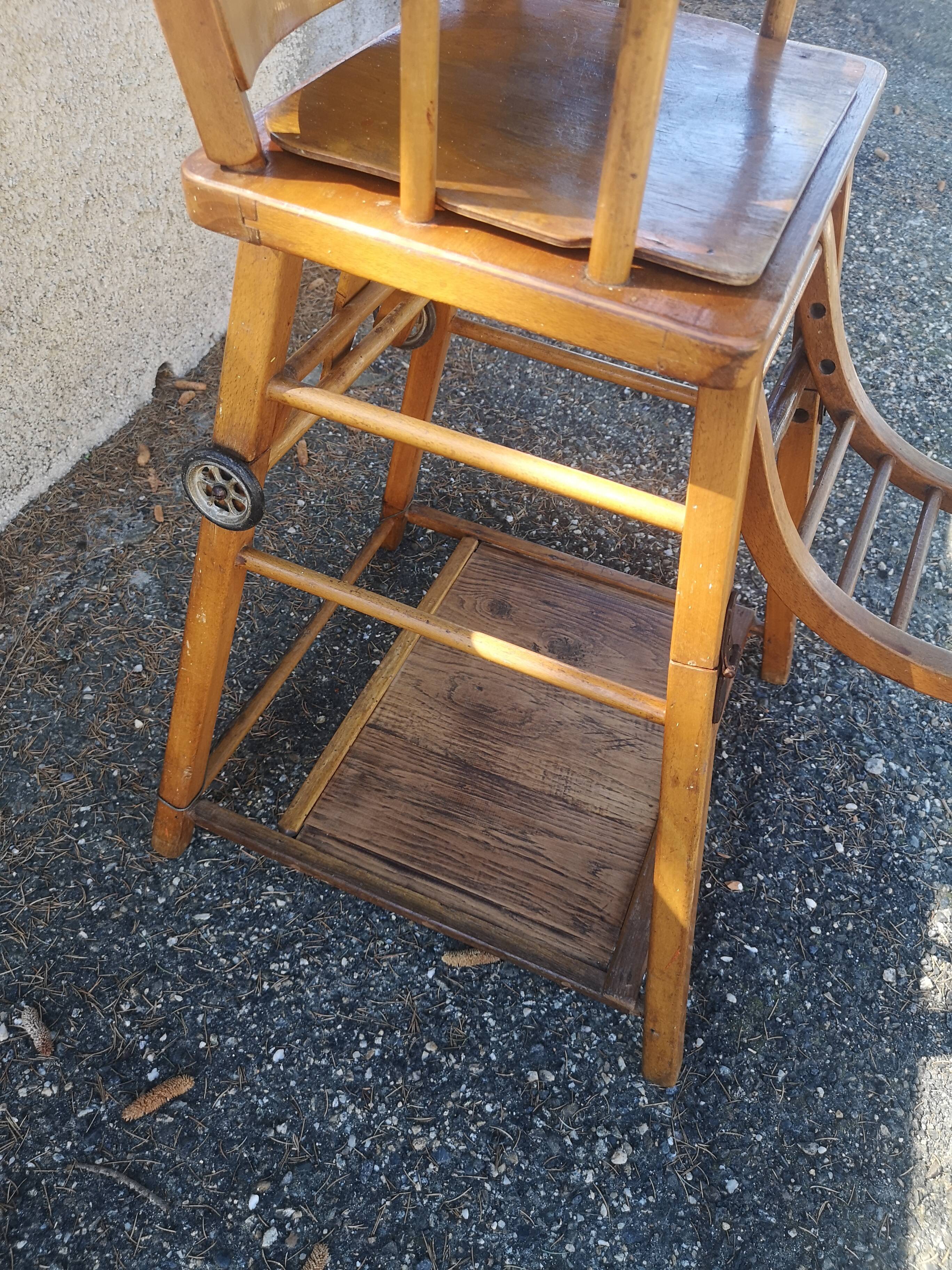 Baumann 1950s children's high chair