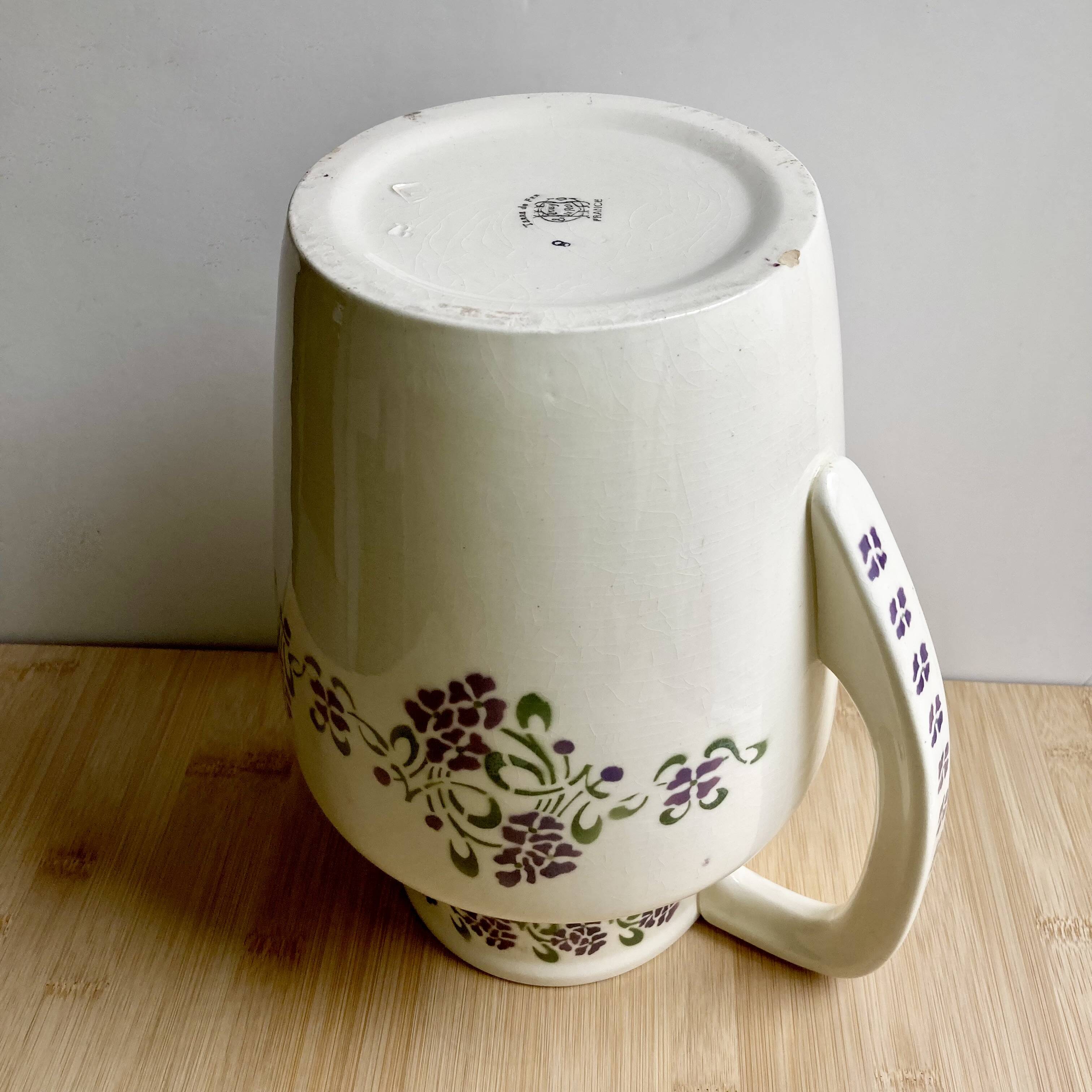 Pitcher / Vase / Jug - Ironstone - Art Nouveau