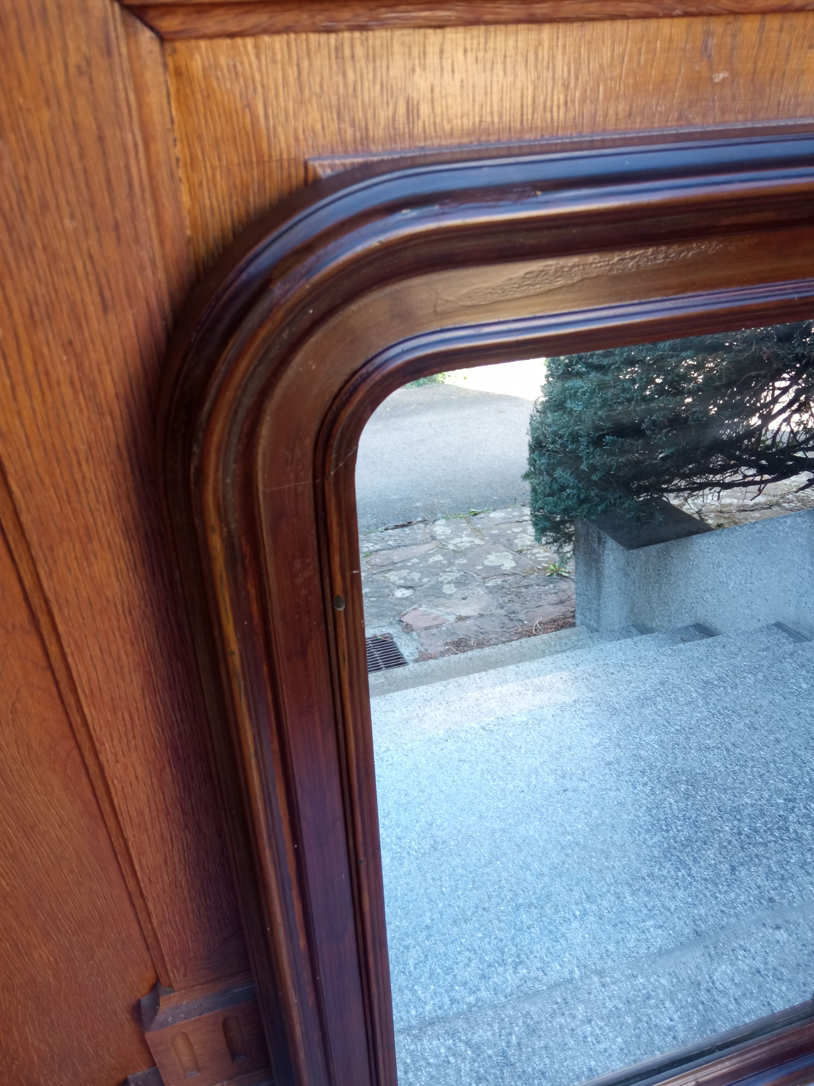 Arched mirror of napoleon III period and style - 82 x 55 cm