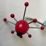 Vintage red Sputnik coat rack
