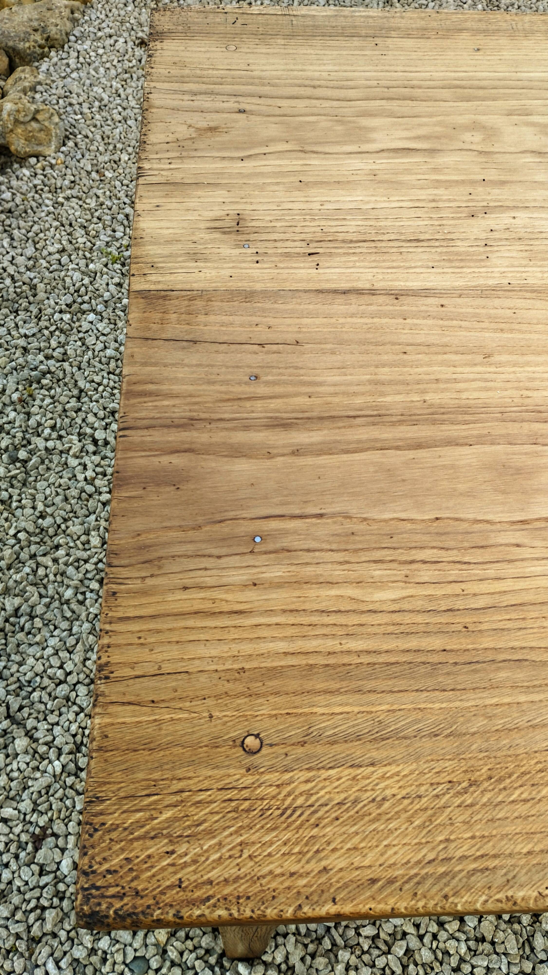 Table ferme chêne massif 80x185