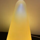 Lampe en verre cône jaune SCE France 1980