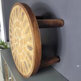 Roger Capron toute petite table d'appoint 52,5cm de diamètre