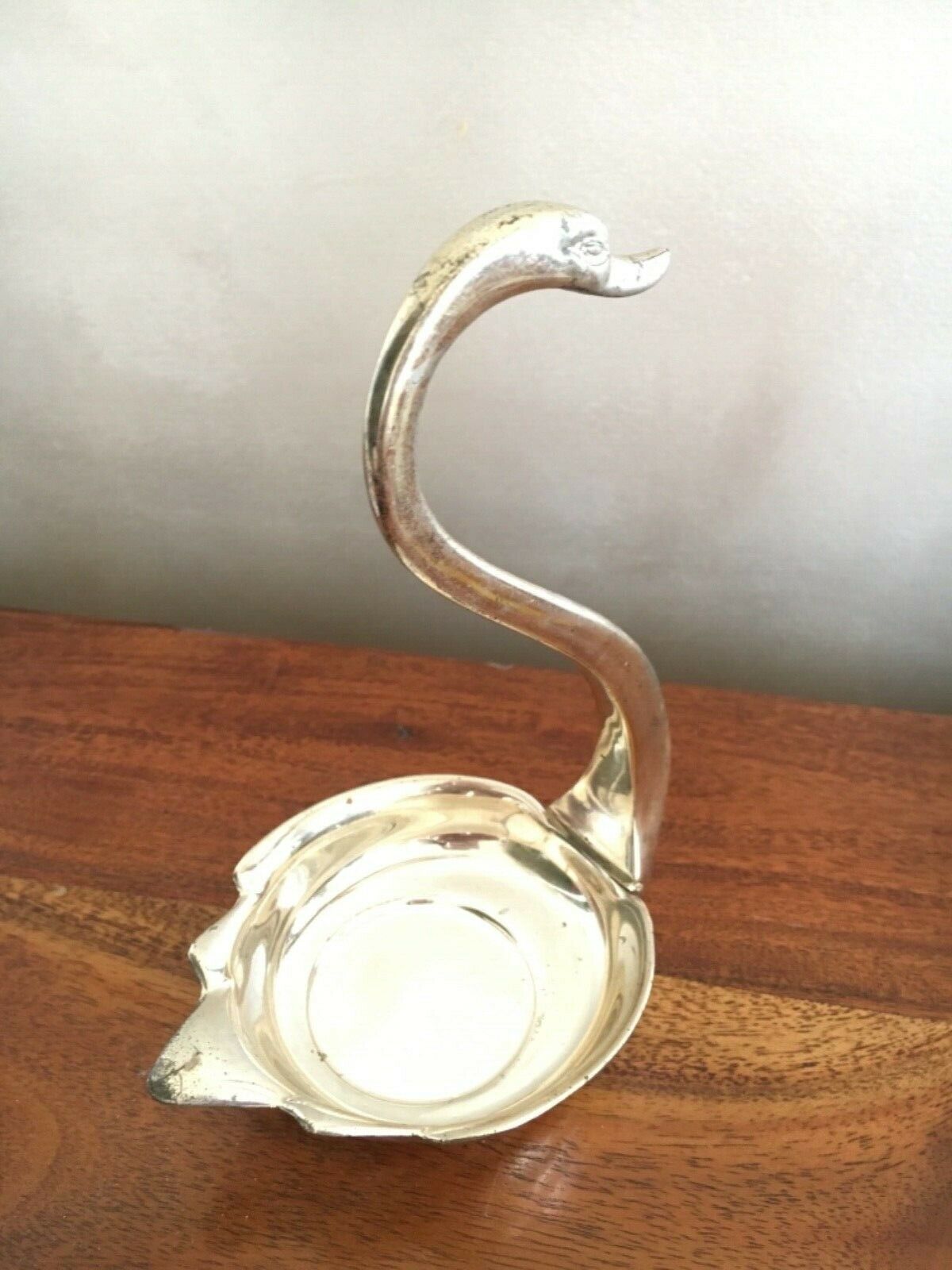 Cygne vide poche photophore vintage année 70