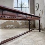 XXL table in solid dark walnut 3m