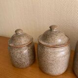 Stoneware kitchen pot signed CR