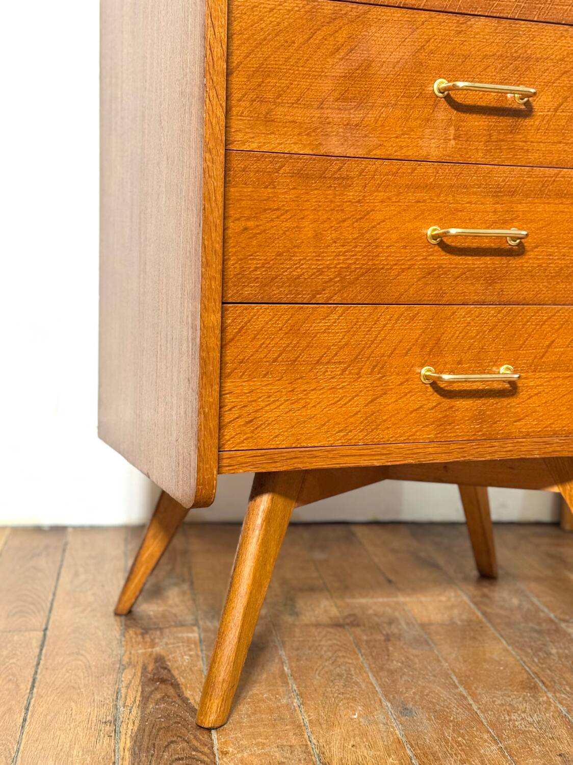 Vintage chiffonier with compass feet -
