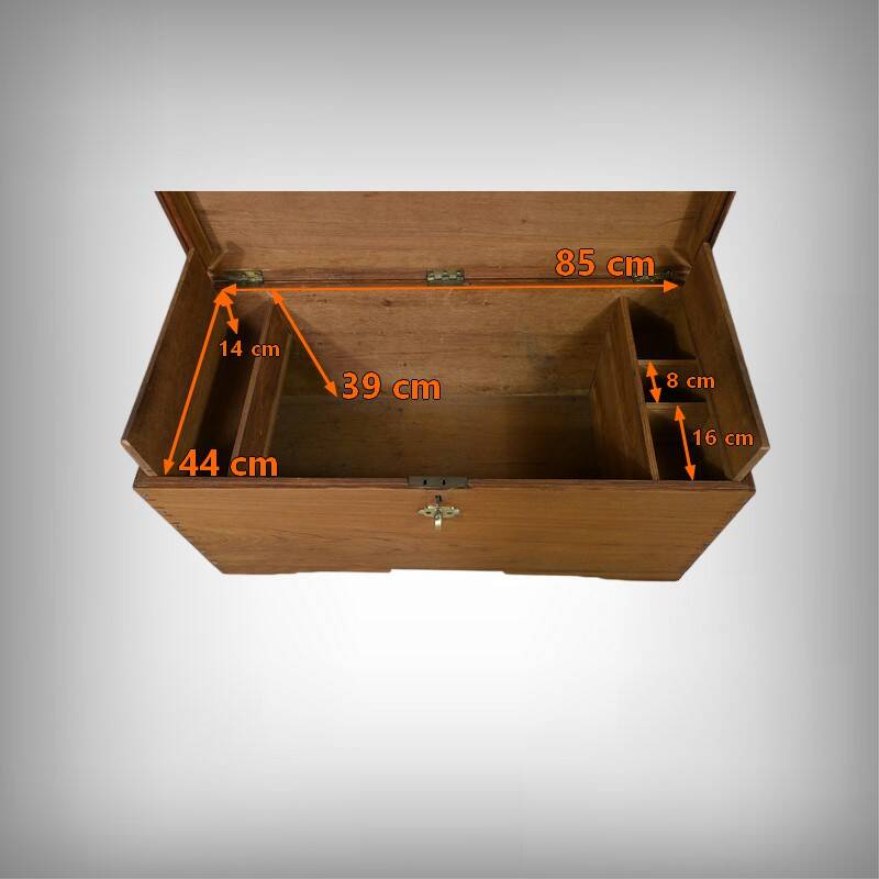 Large Teak Marine Chest – Late 19th Century