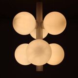 Hanging lamp at 6 opalines Hustadt Leuchten