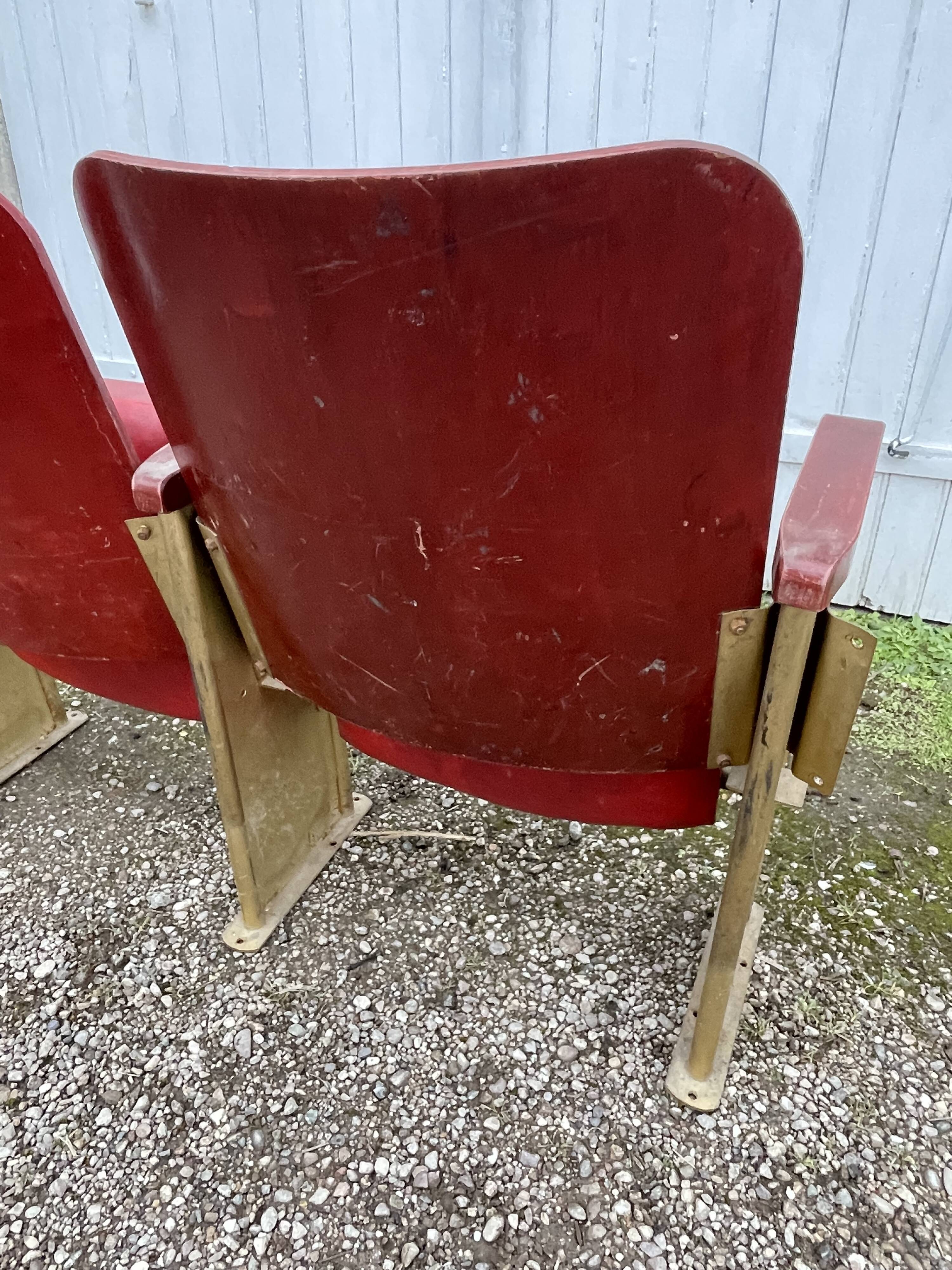 1950s theater cinema bench
