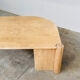 Sculptural Italian travertine coffee table, 1980s