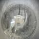 Antique bowl or salad bowl in engraved crystal, floral motif, signed "Delvaux P"