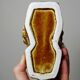 Vintage 60s-70s brown glazed ceramic Foo dog ashtray.