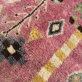 Moroccan shaggy wool rug