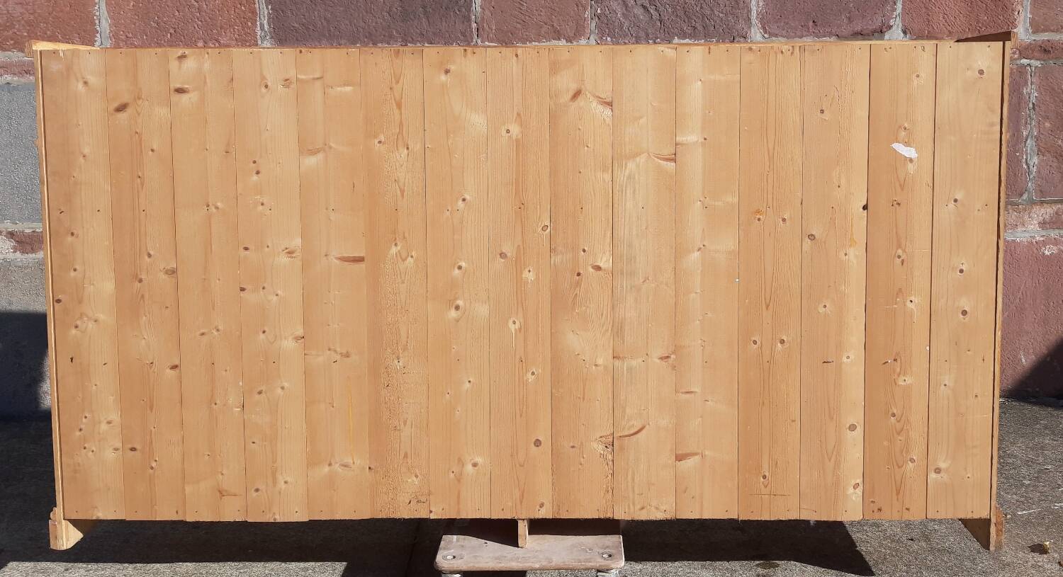 Pine bookcase (251 x 49 x height 288 cm)