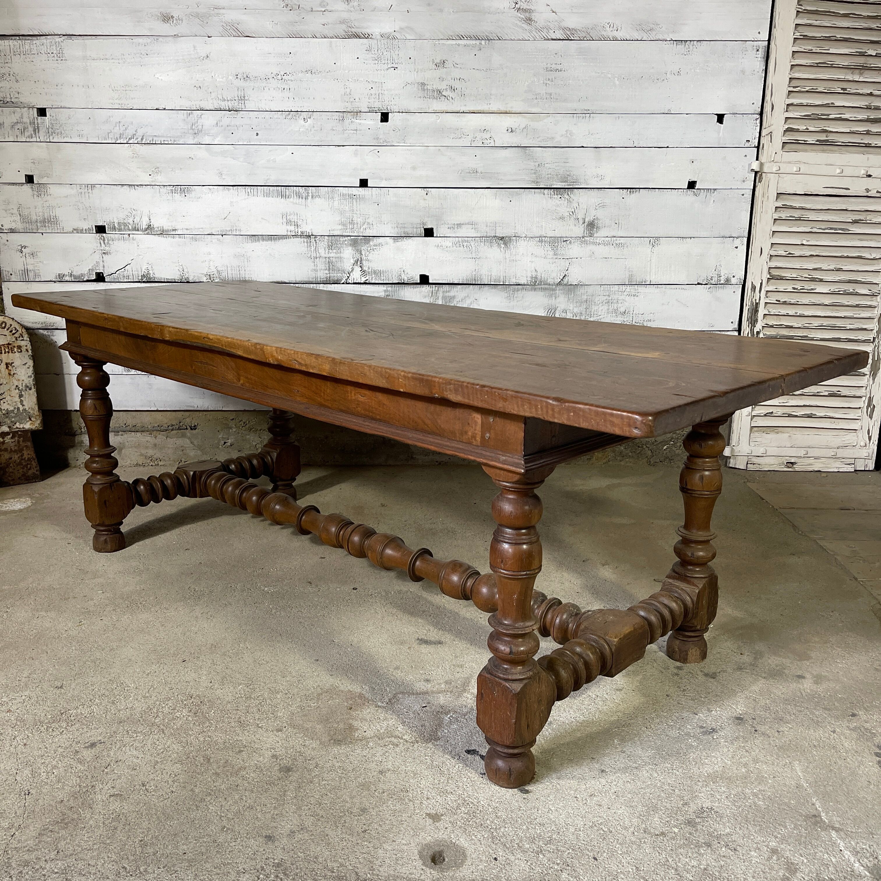 Oak farmhouse table