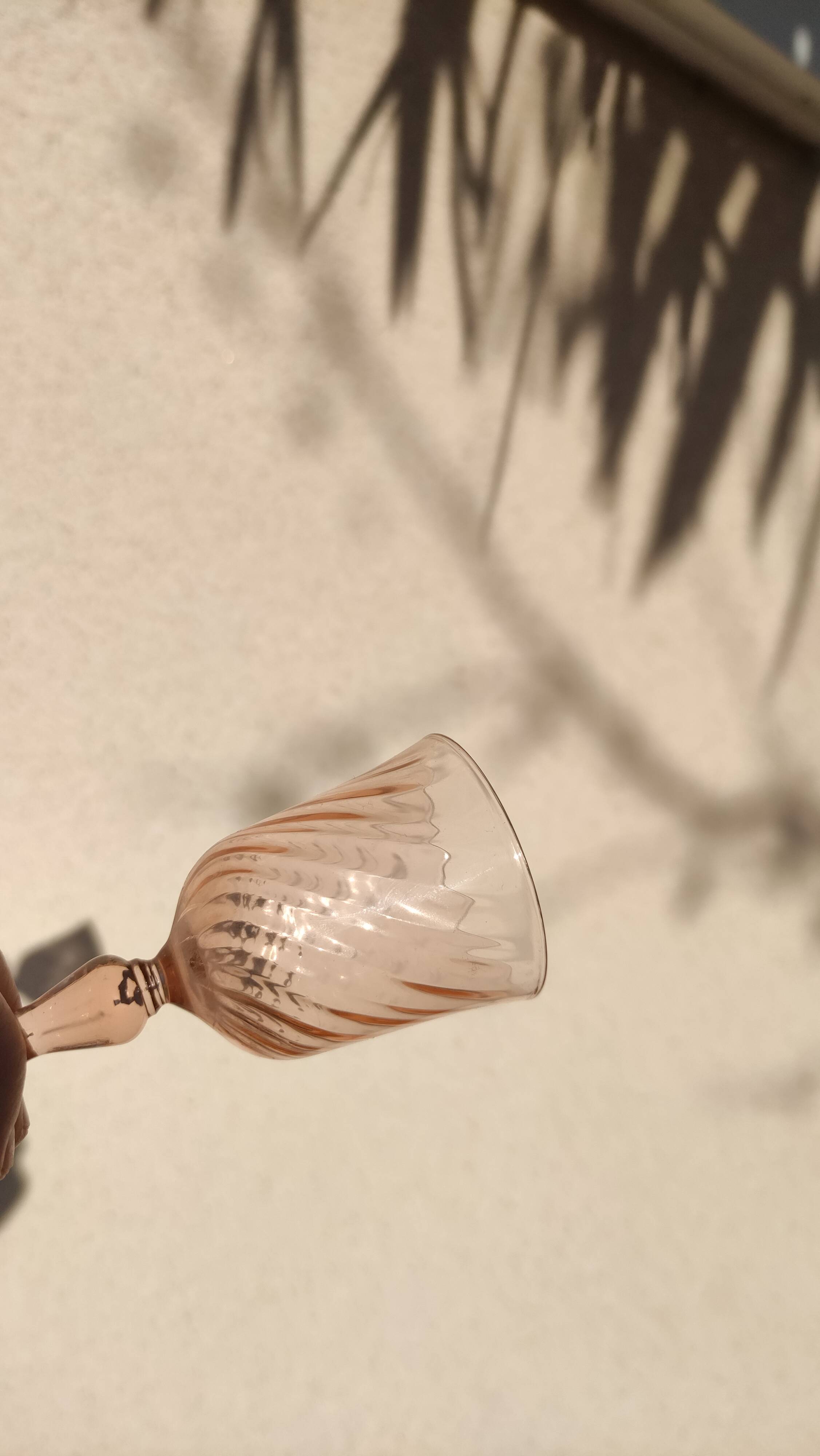 Set of twelve foot glasses Rosaline D'arcoroc Luminarc