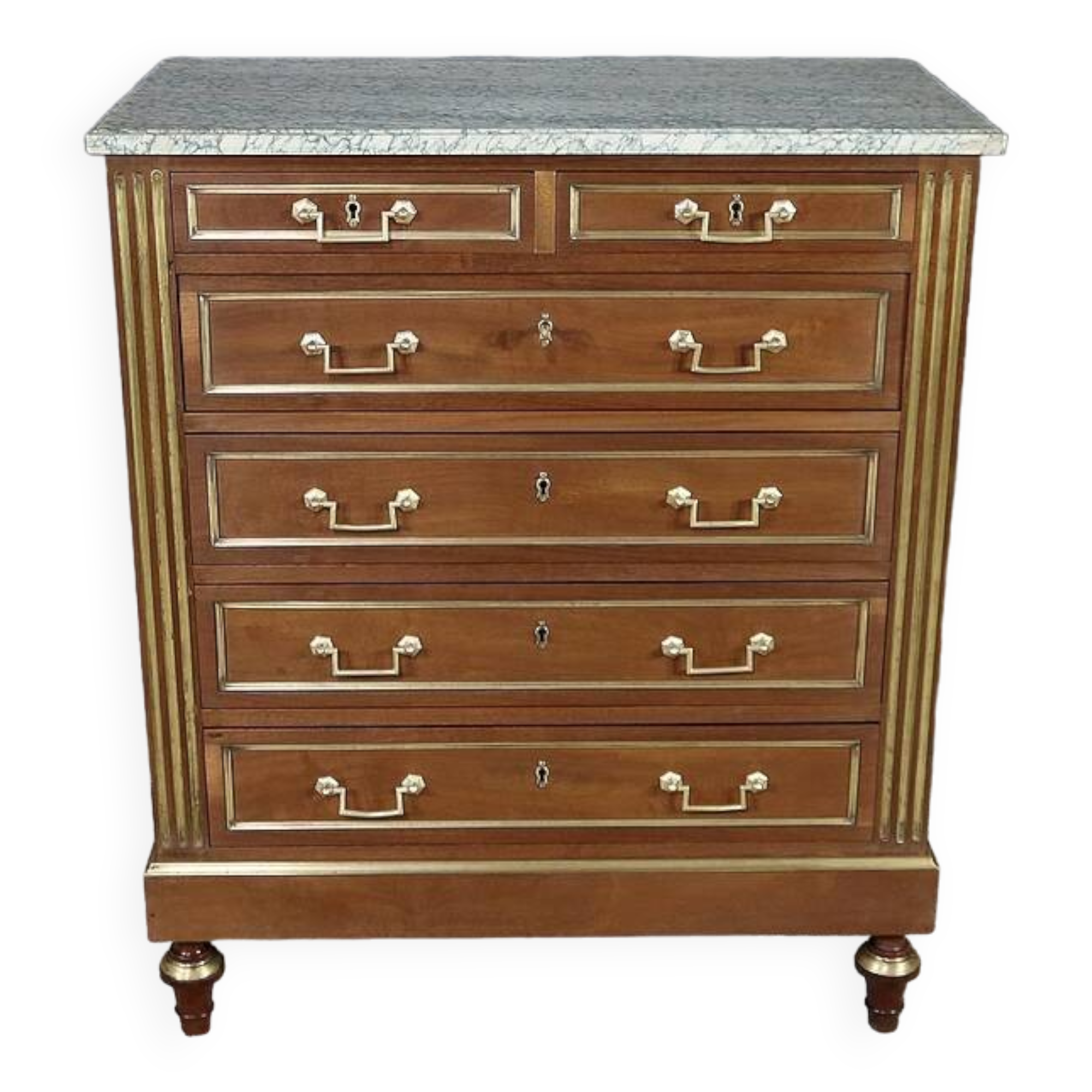 Mahogany Chiffonnière Commode, Louis XVI style – Mid 20th century