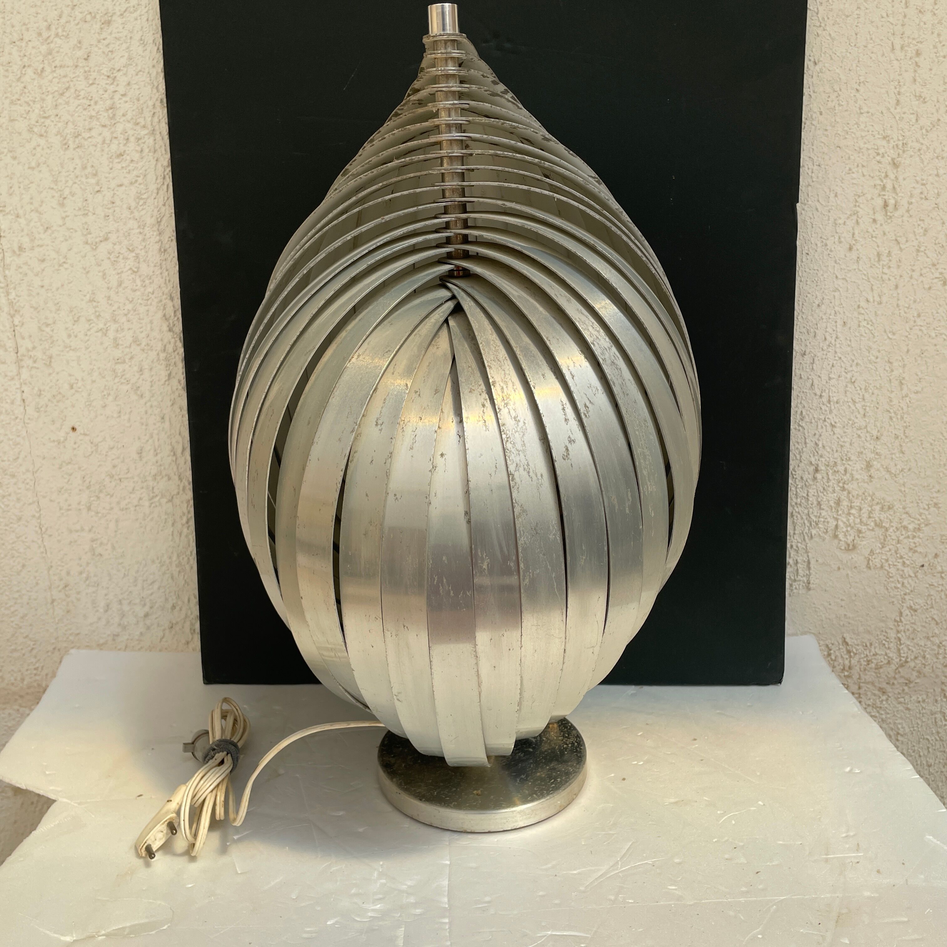 Spiral lamp Henri Mathieu 1970 design