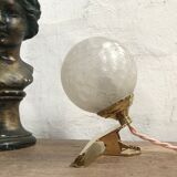 Vintage globe clip lamp