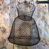 Old Fishing Net Vintage Foldable Metal Basket