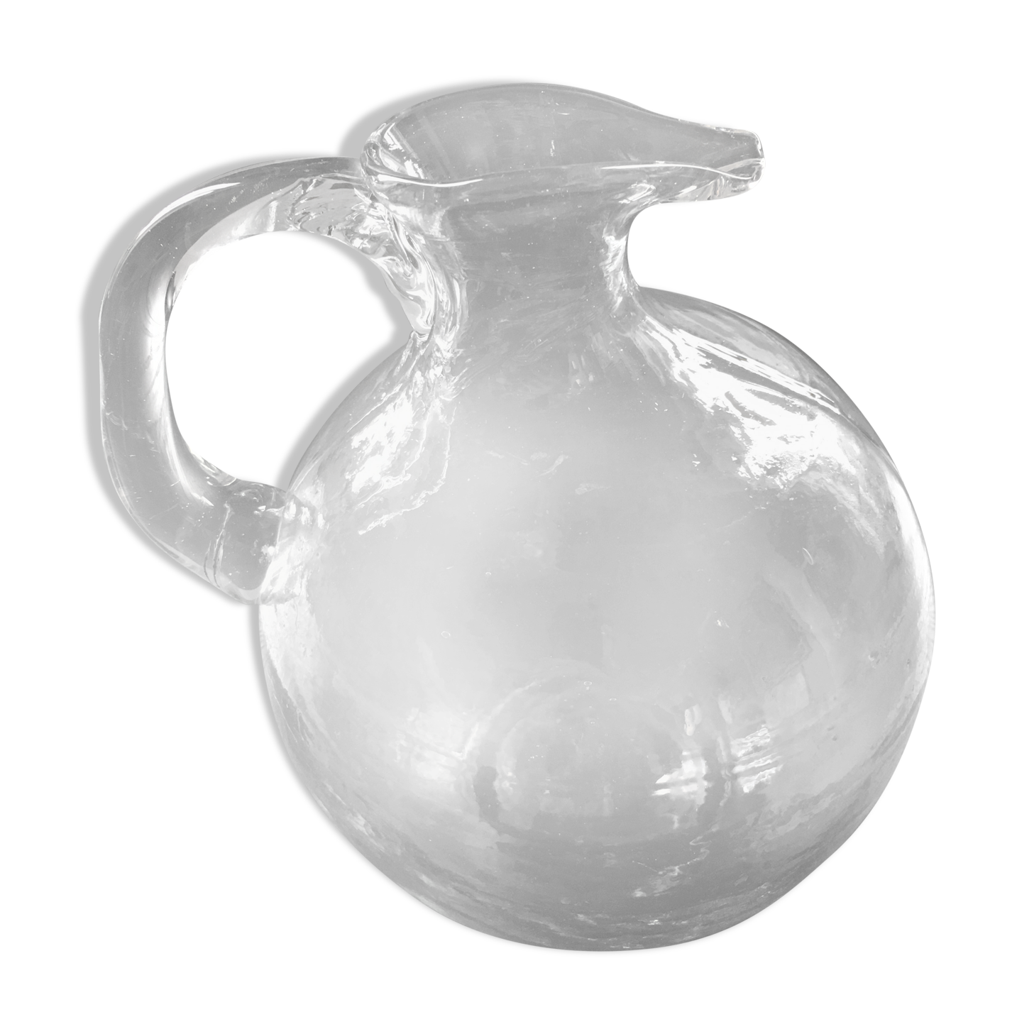 Pichet ancien verre épais
