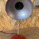 Vintage burgundy red table lamp - 1950s