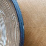 Large spiral stoneware bowl signed Jacky Colleville